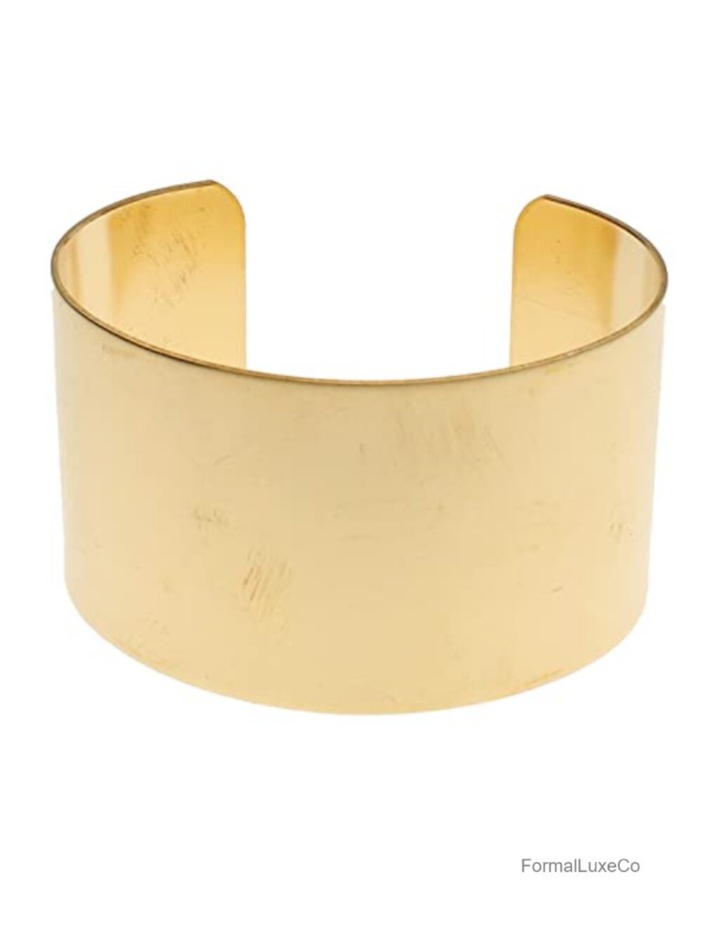 Raw Brass 1.5" Wide Cuff Bracelet - Customizable, Open Design